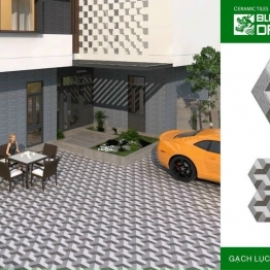 GẠCH LÁT SÂN VƯỜN LỤC GIÁC BD4556