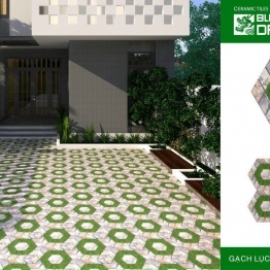 GẠCH LÁT SÂN VƯỜN LỤC GIÁC BD4557