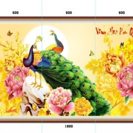 Gạch tranh 5D hình công 2